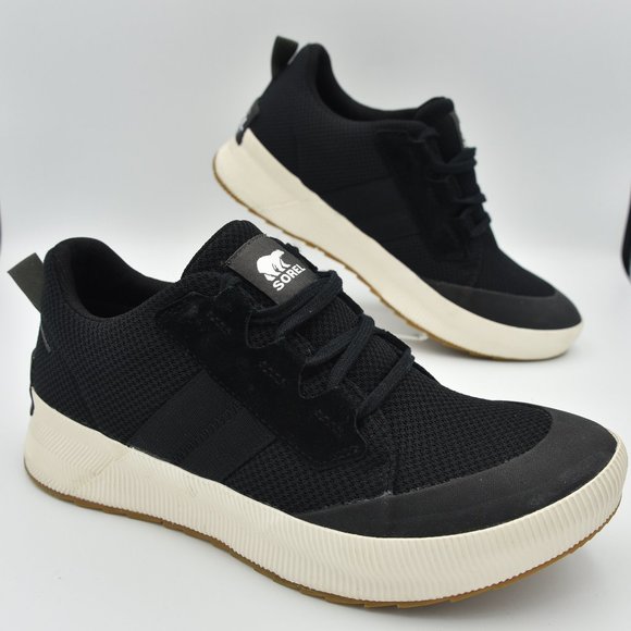 Sorel Shoes - LIKE NEW Sorel Out N About III Low Women's Waterproof Sneakers, Black/Sea Salt